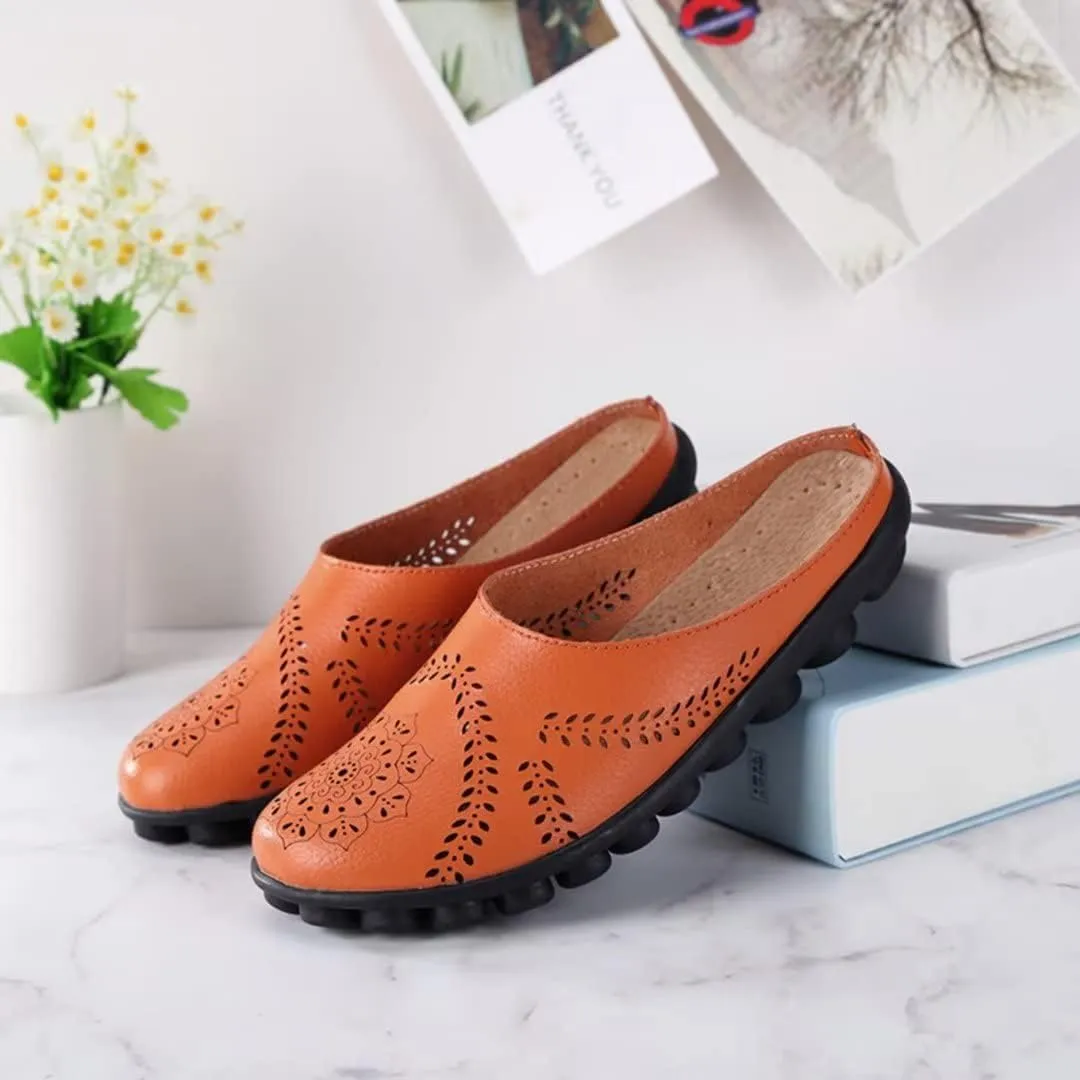 2024 Women's Hollowed Out Casual Fashion Flat Mules
