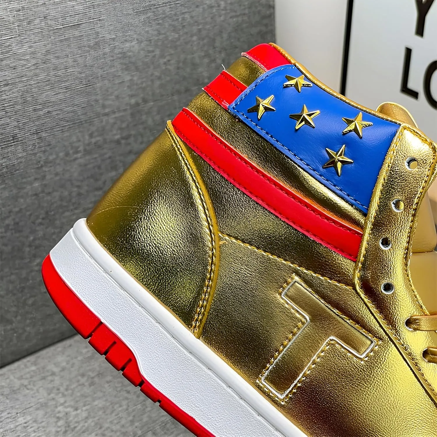 2025 Gold T Sneakers Shoes for Men Women Youth Sneakers Men Never Surrender Shoes High Top Fashion Sneakers