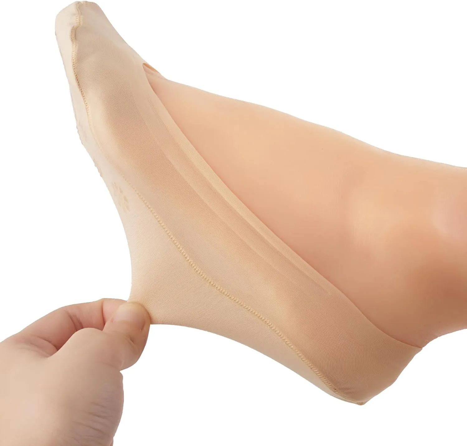 3-9 Pairs No Show Socks Women Nylon Ultra Low Cut Non-Slip Thin Liner Socks Invisible Hidden Socks for Flats