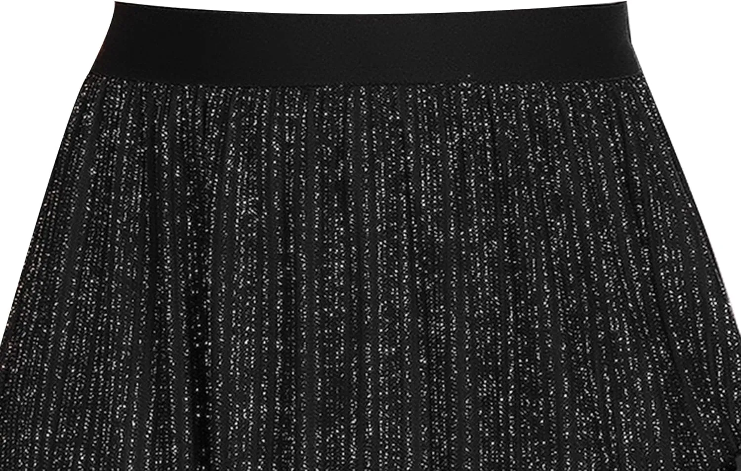 AIMCOO Womens Sequin Skirt Stretchy High Waisted Skirt Sparkly Pleated Midi Skirt 2025 Chiffon Flowy A-line Casual Skirts