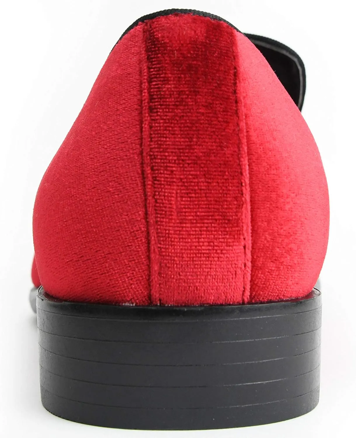 Amali Aller, Mens Casual Shoes - Loafers Men Slip on Shoes - Man Made Velvet Men's Slippers with Metal and Knitted Buckle - Mens Tuxedo Shoes