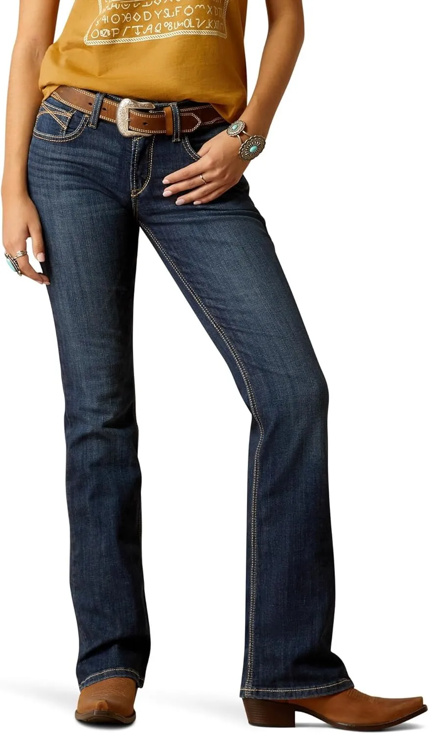 ARIAT Women's Perfect Rise Desiree Boot Cut Jeans