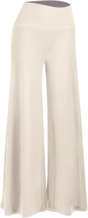 Arolina Women's Stretchy Wide Leg Palazzo Lounge Pants Casual Comfy High Waist Palazzo Pants