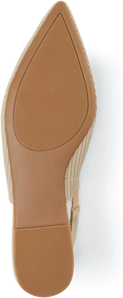 Arromic Slingback Flats for Women Pointed Toe Ballet Flats Shoes Women Dressy Comfortable Slip On Knit Flat