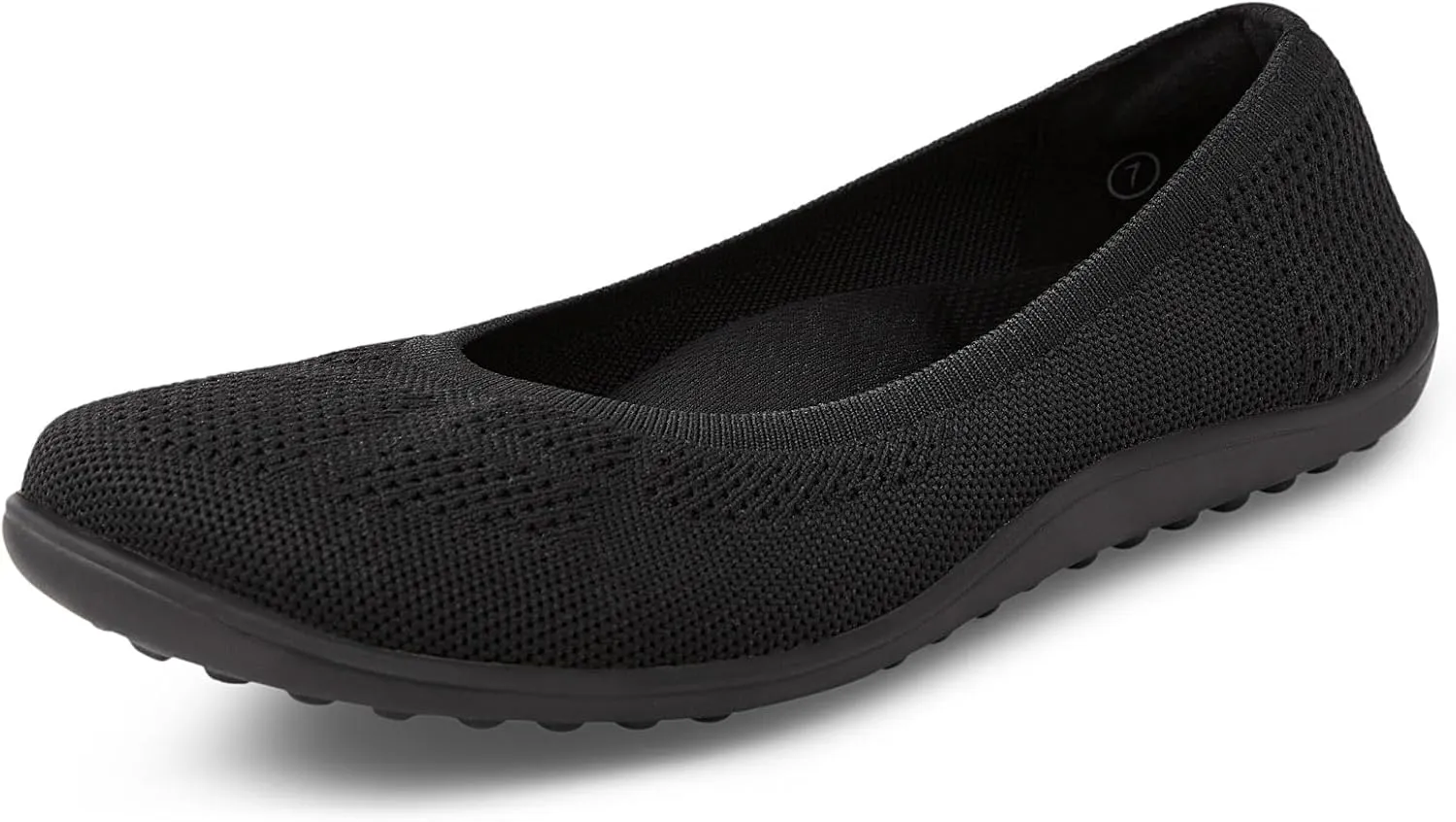 Arromic Wide Toe Box Ballet Flats Shoes for Women Slip on Knit Dressy Shoes Washable Soft Ballerina Lightweight Ladies Walking Flat