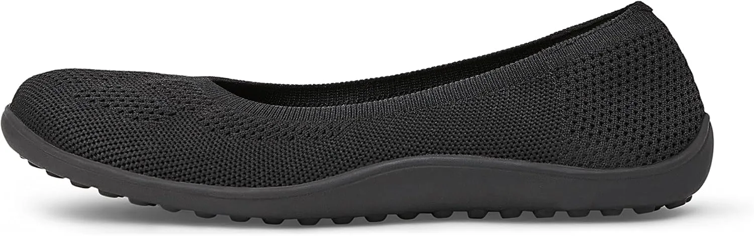 Arromic Wide Toe Box Ballet Flats Shoes for Women Slip on Knit Dressy Shoes Washable Soft Ballerina Lightweight Ladies Walking Flat