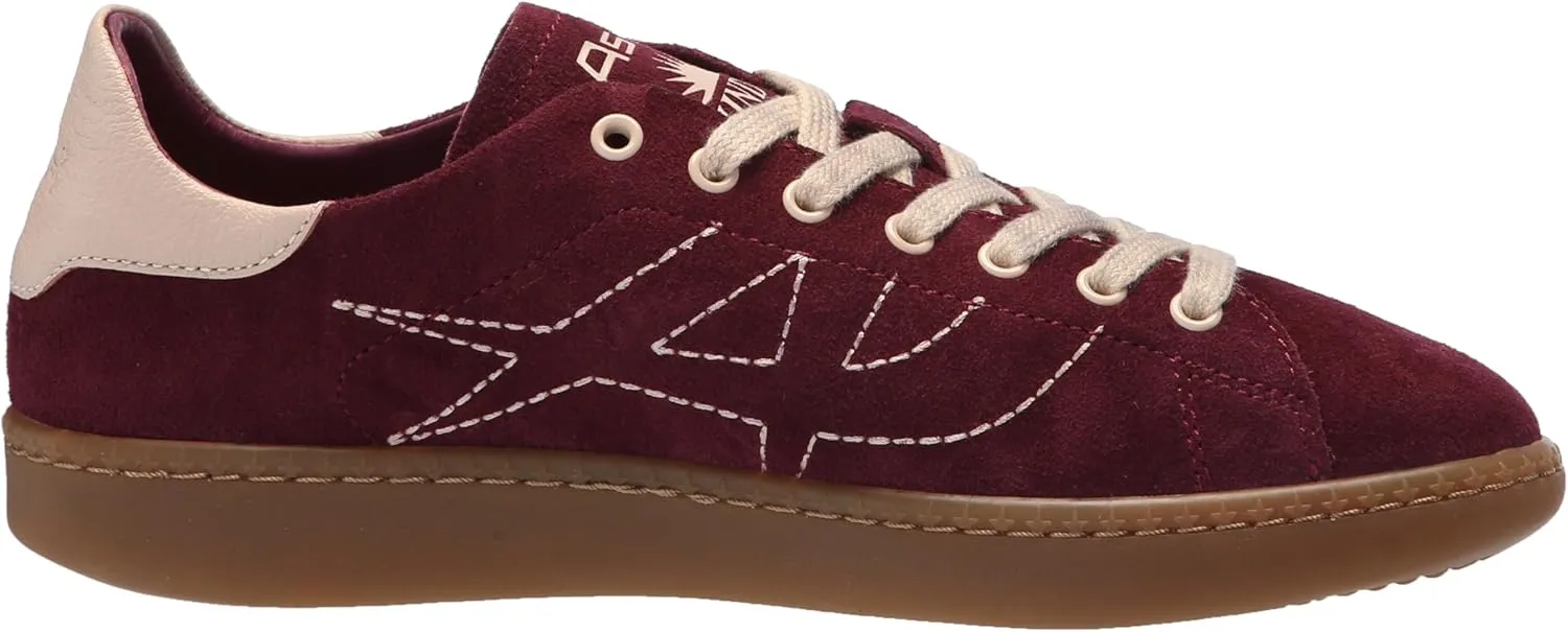 ASH Women's Sunny Vintage Suede Sneaker-Classic Lace-Up, Retro Style, Casual Wear