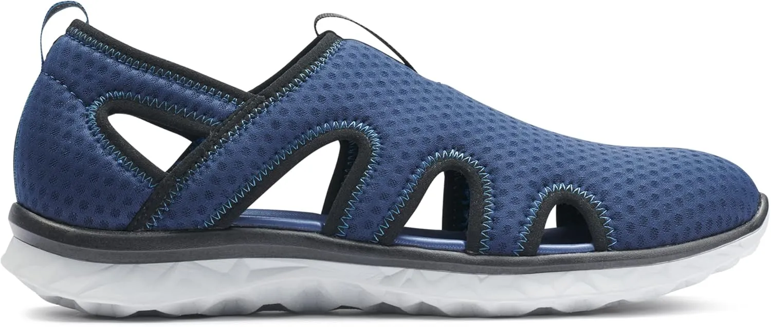BASS OUTDOOR Men's Hex Vented Hiking Shoes – Traction-Sole Mesh Slip-ons