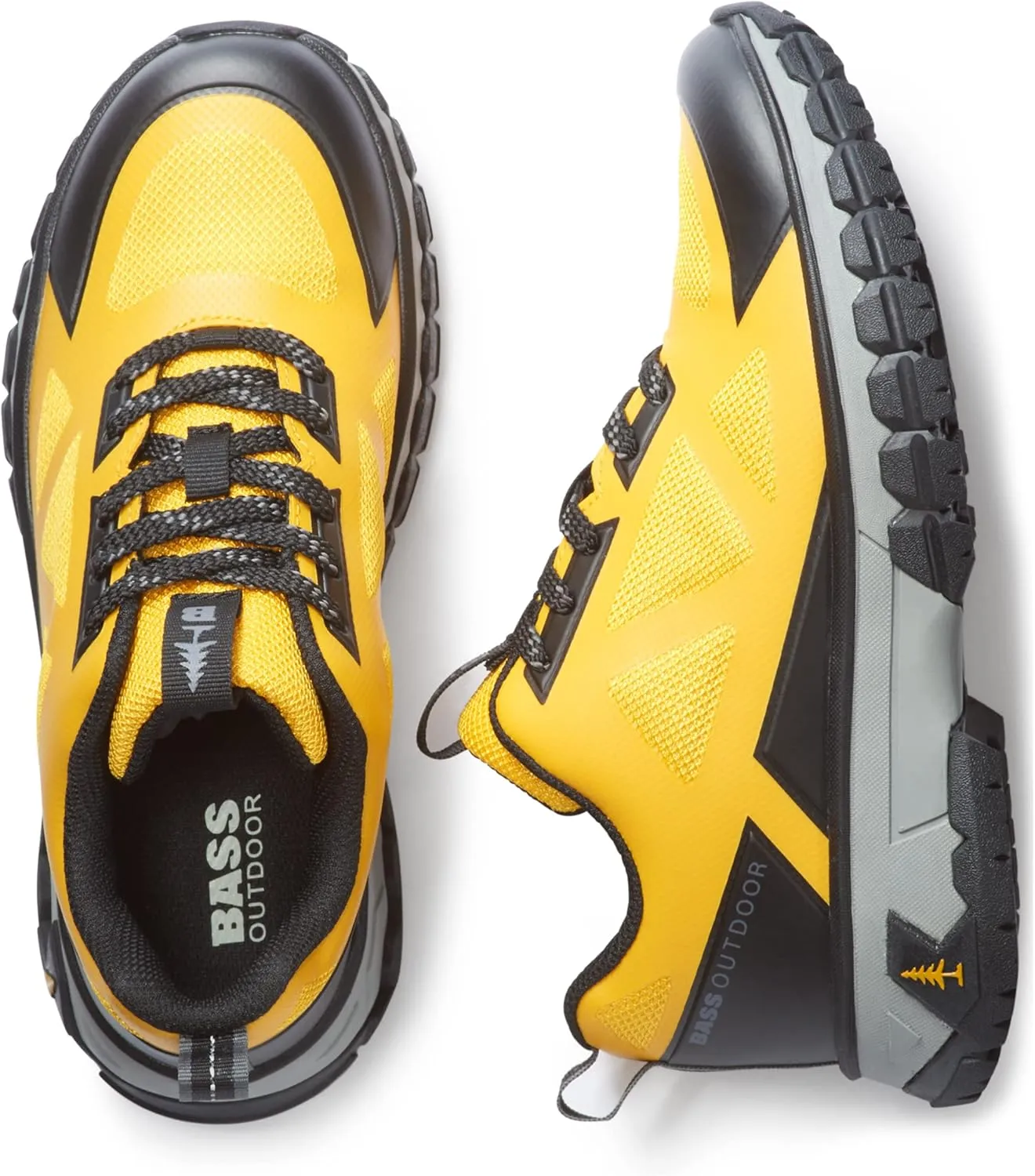 BASS OUTDOOR Women's Peak Seamless Hiking Shoes – Lace-up Trail Sneakers