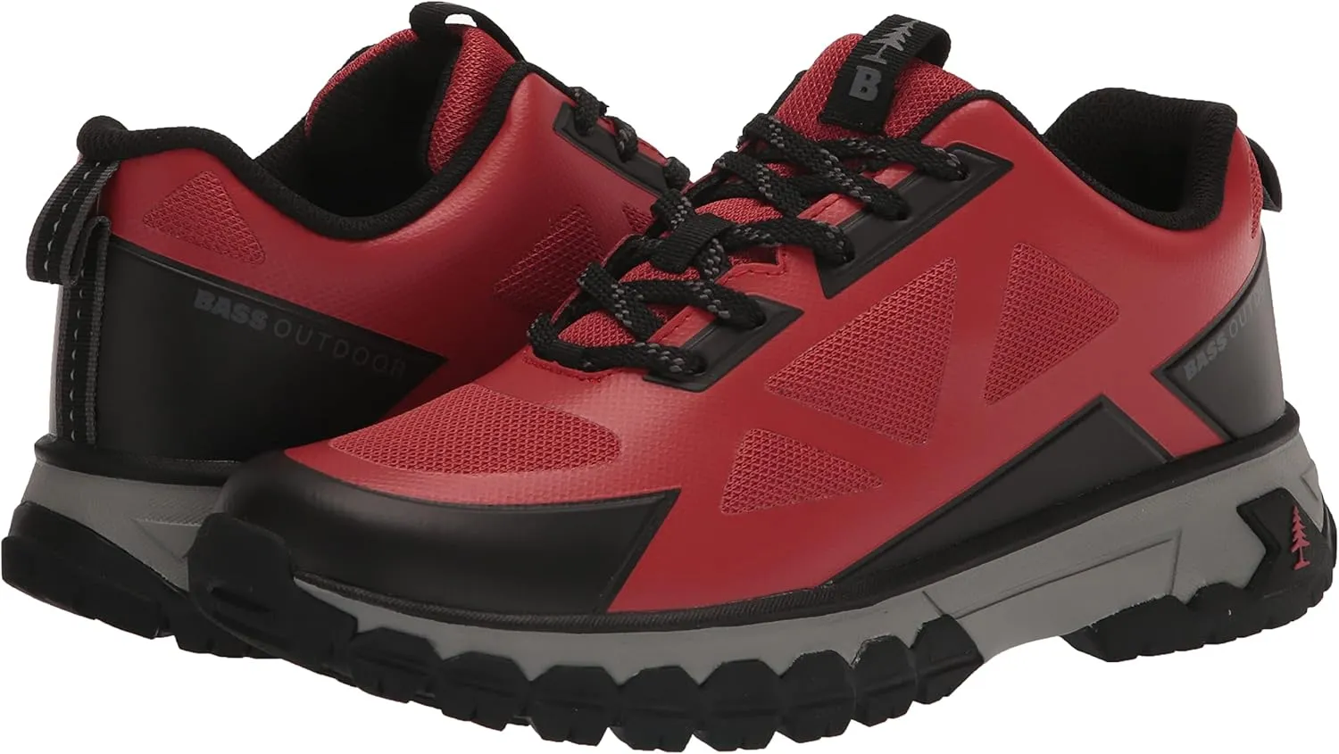BASS OUTDOOR Women's Peak Seamless Hiking Shoes – Lace-up Trail Sneakers