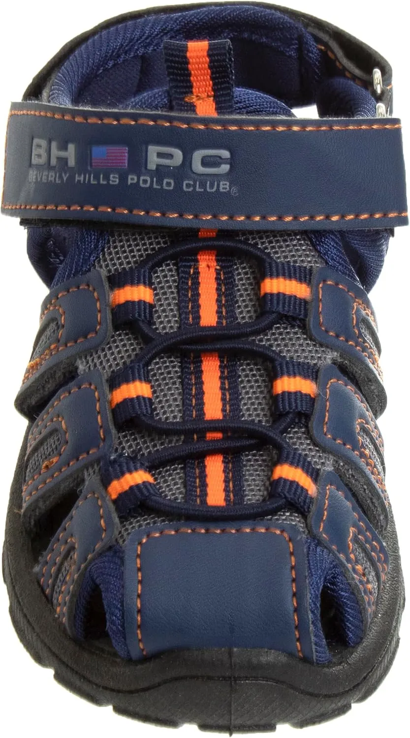 Beverly Hills Polo Club Boy's Athletic Active Sandals Close Toe Sport Summer Shoe