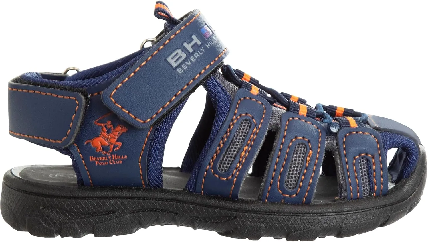 Beverly Hills Polo Club Boy's Athletic Active Sandals Close Toe Sport Summer Shoe