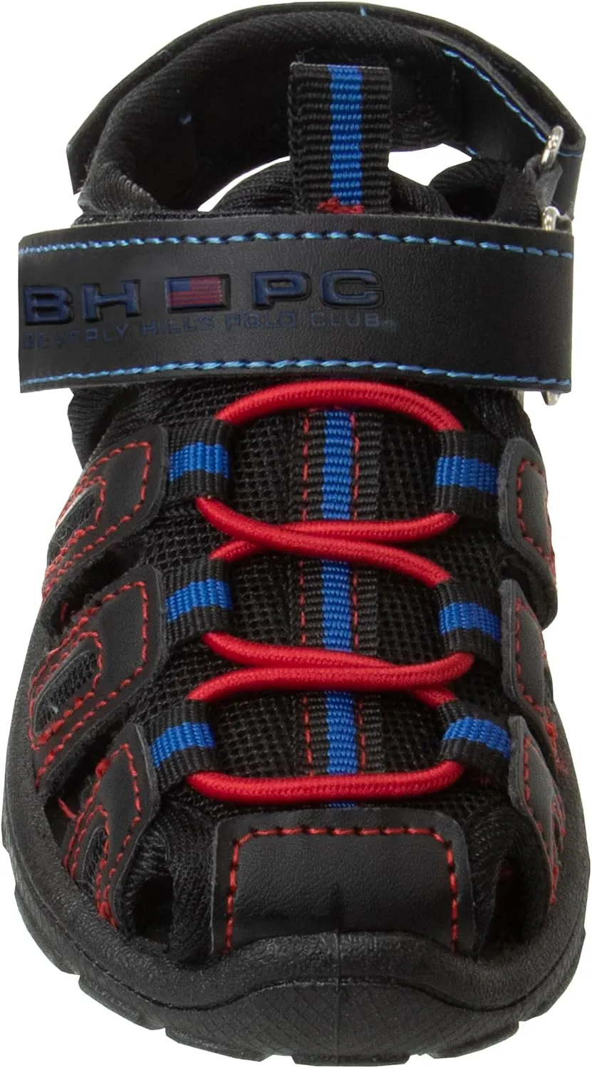 Beverly Hills Polo Club Boy's Athletic Active Sandals Close Toe Sport Summer Shoe