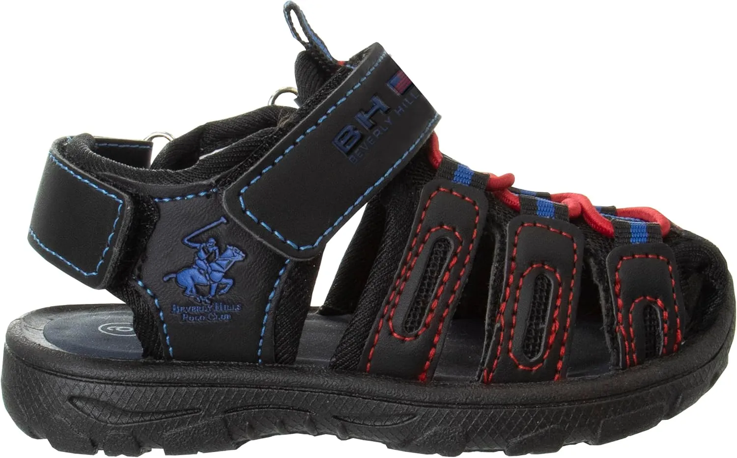 Beverly Hills Polo Club Boy's Athletic Active Sandals Close Toe Sport Summer Shoe