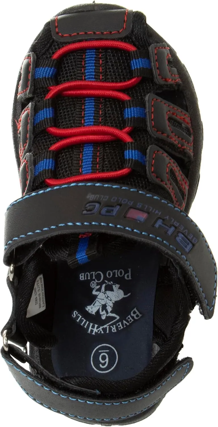 Beverly Hills Polo Club Boy's Athletic Active Sandals Close Toe Sport Summer Shoe
