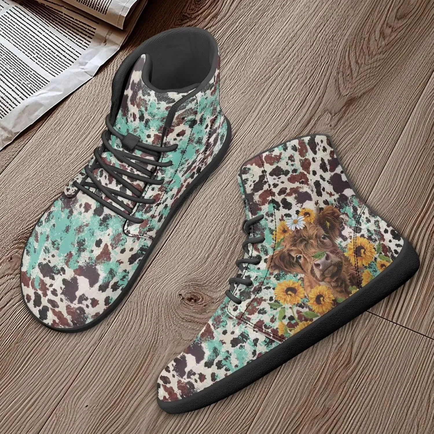BIGCARJOB Women's Barefoot Boots Winter High Top Barefoot Sneakers Flats Casual Walking Shoes Teens Adult Tennis Shoes Fashion Trainers