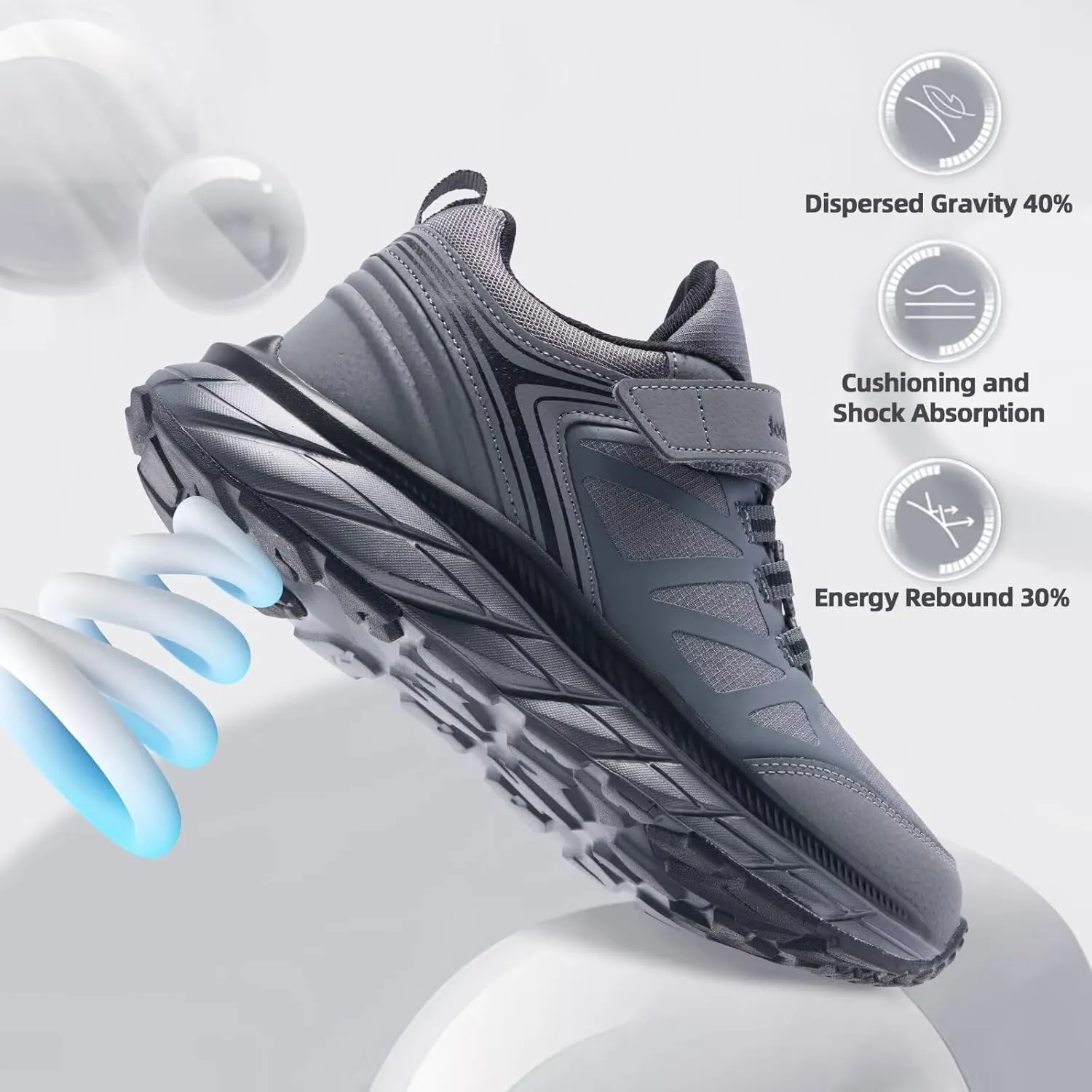 Boys Girls Orthopedic Walking Shoes: Comfortable Casual Plantar Fasciitis Arch Support Athletic Running Sneakers, Lightweight Little Kid/Big Kid School Sports Tennis Shoes for Foot and Pain Relief