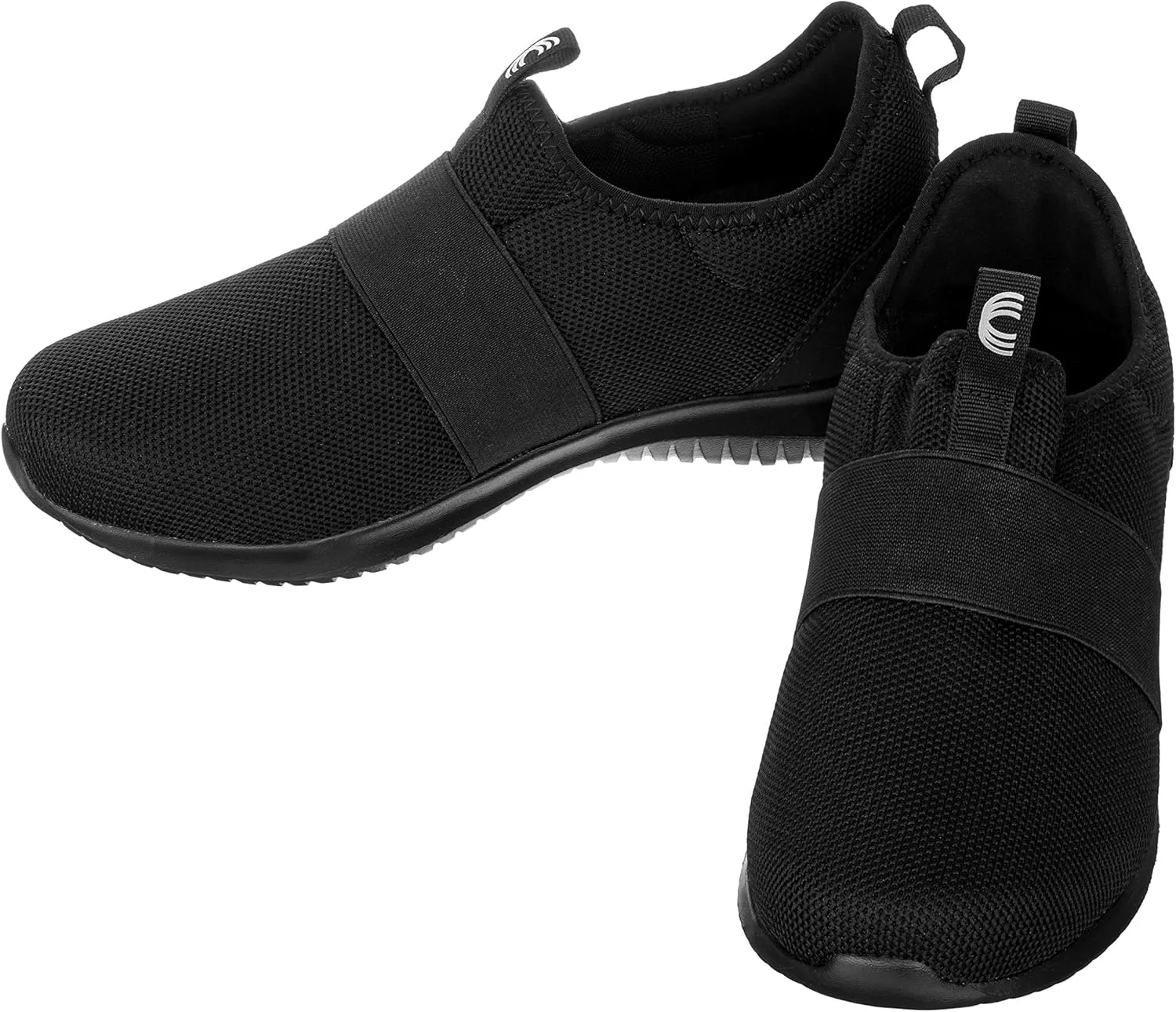 CALTO Men's Invisible Height Increasing Elevator Shoes - Black Ultra Feather Lightweight Sporty Sneakers - 2.1 Inches Taller - Q120 - Size 8.5 D(M) US