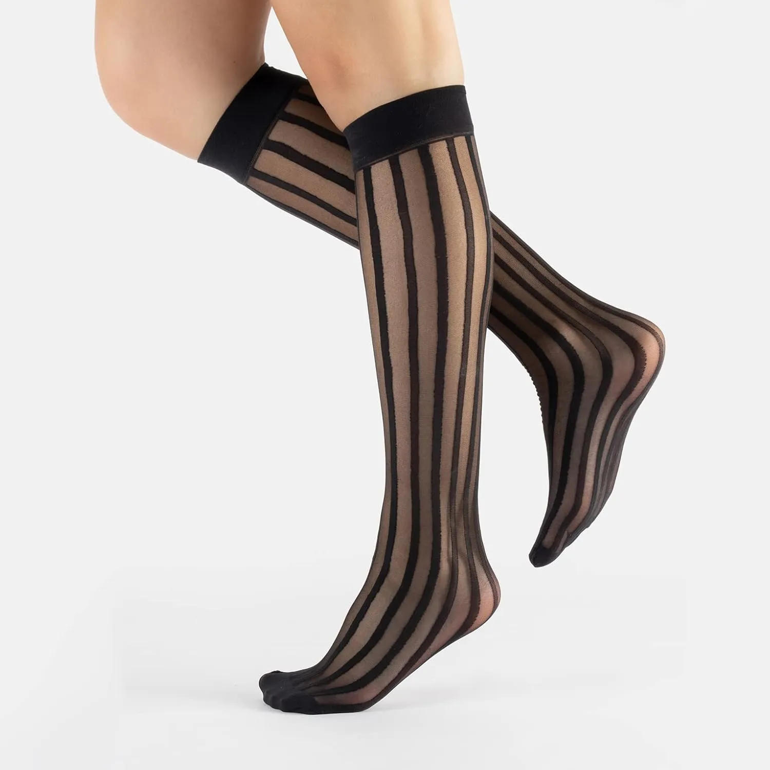 CALZITALY 3 Pairs Women Pop Socks, Sheer Everyday Ankle Socks in 3 Different Designs: Dots, Stripes and Geometric