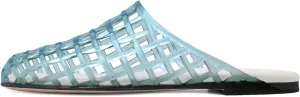Clear Jelly Shoes for Women Slip on Jelly Mesh Slides Comfortable Closed Toe Flats Sandals Summer Beach Slippers.