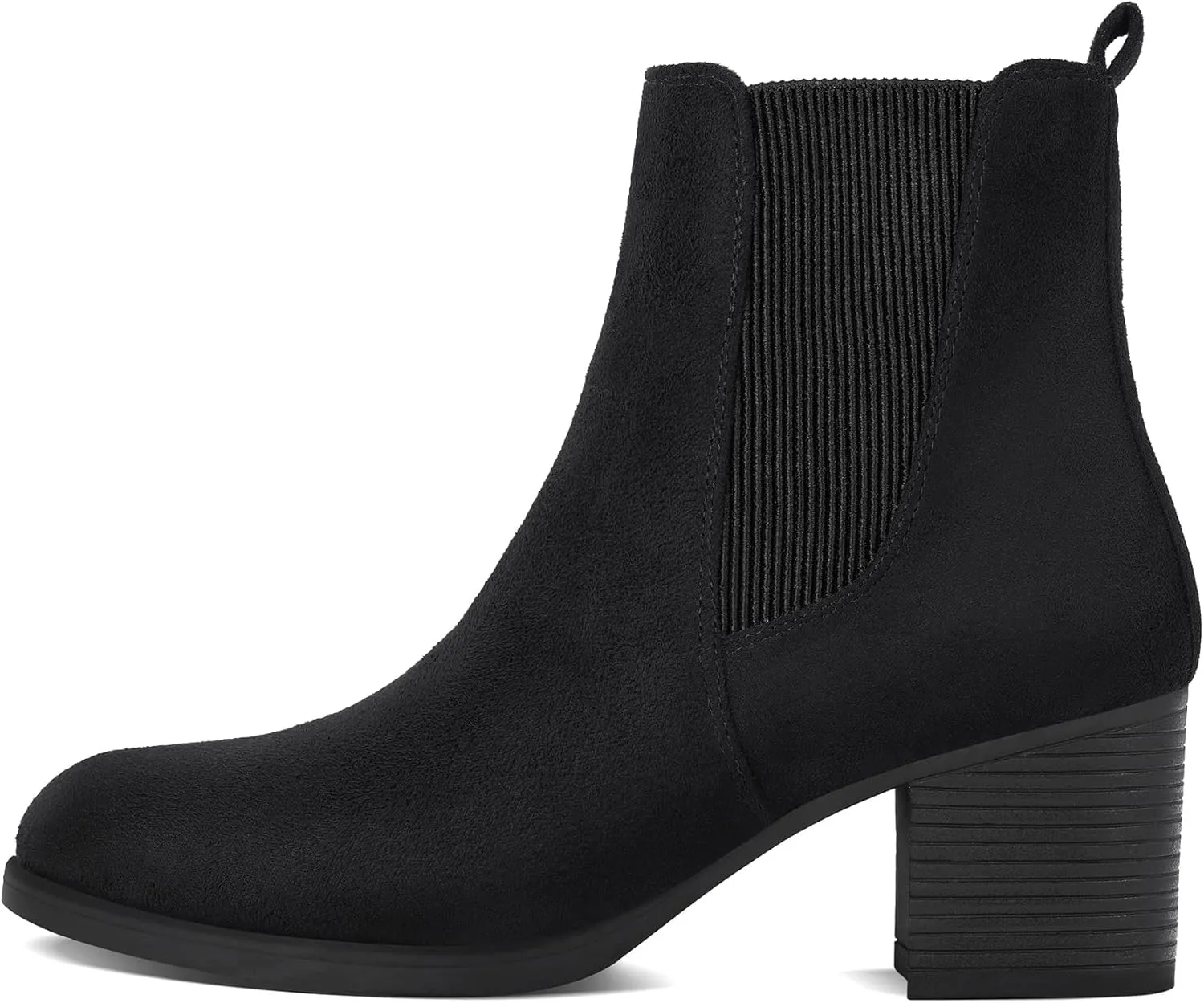 COASIS Women's Chelsea Boots Chunky Block Heel Slip On Ankle Booties with Elastic Sided
