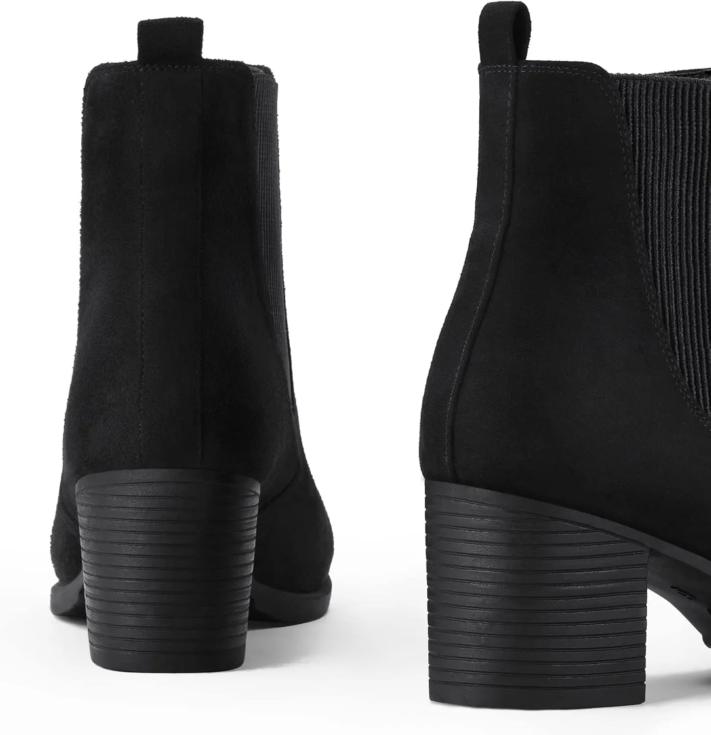 COASIS Women's Chelsea Boots Chunky Block Heel Slip On Ankle Booties with Elastic Sided