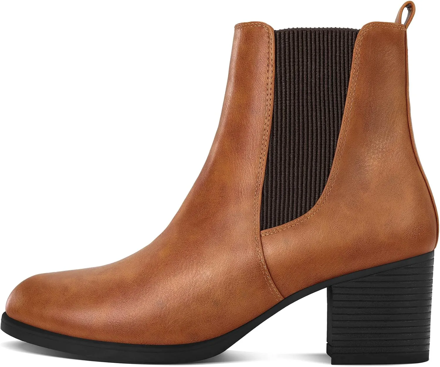 COASIS Women's Chelsea Boots Chunky Block Heel Slip On Ankle Booties with Elastic Sided