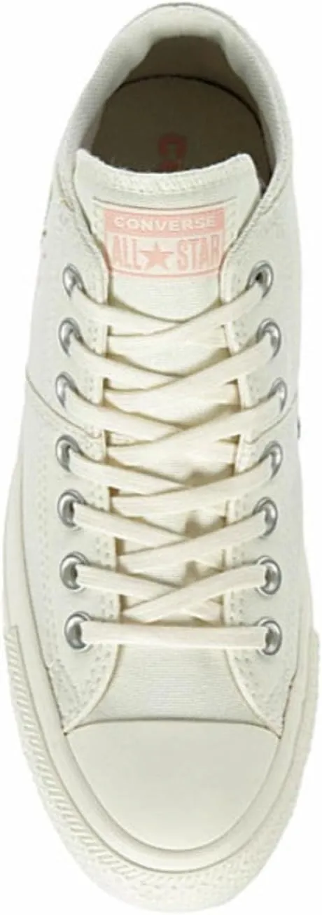 Converse Unisex Chuck Taylor All Star Madison Mid Top Canvas Sneaker - Lace up Closure Style - Egret/Pink Solstice