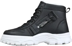 Cotton Shoes Women's Winter Plus Velvet New Versatile Warm High Top Boots Cotton Shoes Winter Shoes Summer Sandals Size 6, 6.5