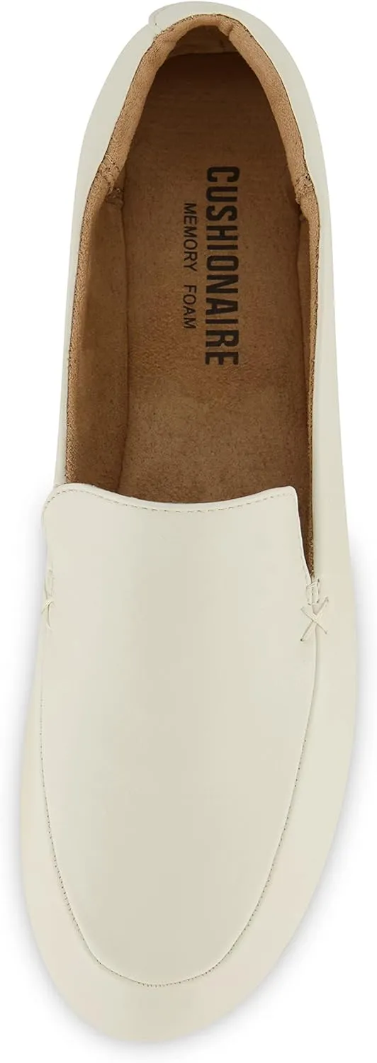 CUSHIONAIRE Women's Margo Comfort Flat with  Memory Foam, Wide Widths Available
