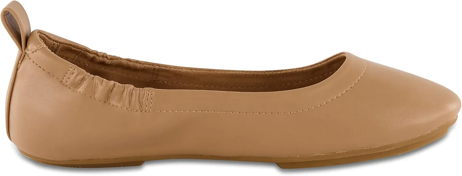 CUSHIONAIRE Women's Misty Comfort Flat with  Memory Foam, Wide Widths Available