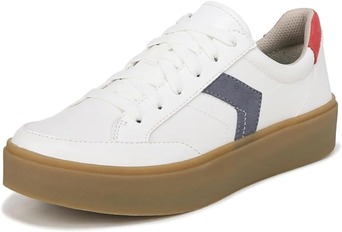 Dr. Scholl's Shoes Women's Madison Lace Sneaker Oxford White Nylon 8 M
