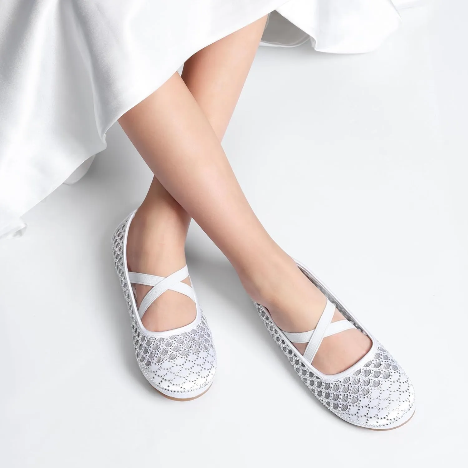 DREAM PAIRS Girls Ballerina Dress Shoes Mary Jane Flats