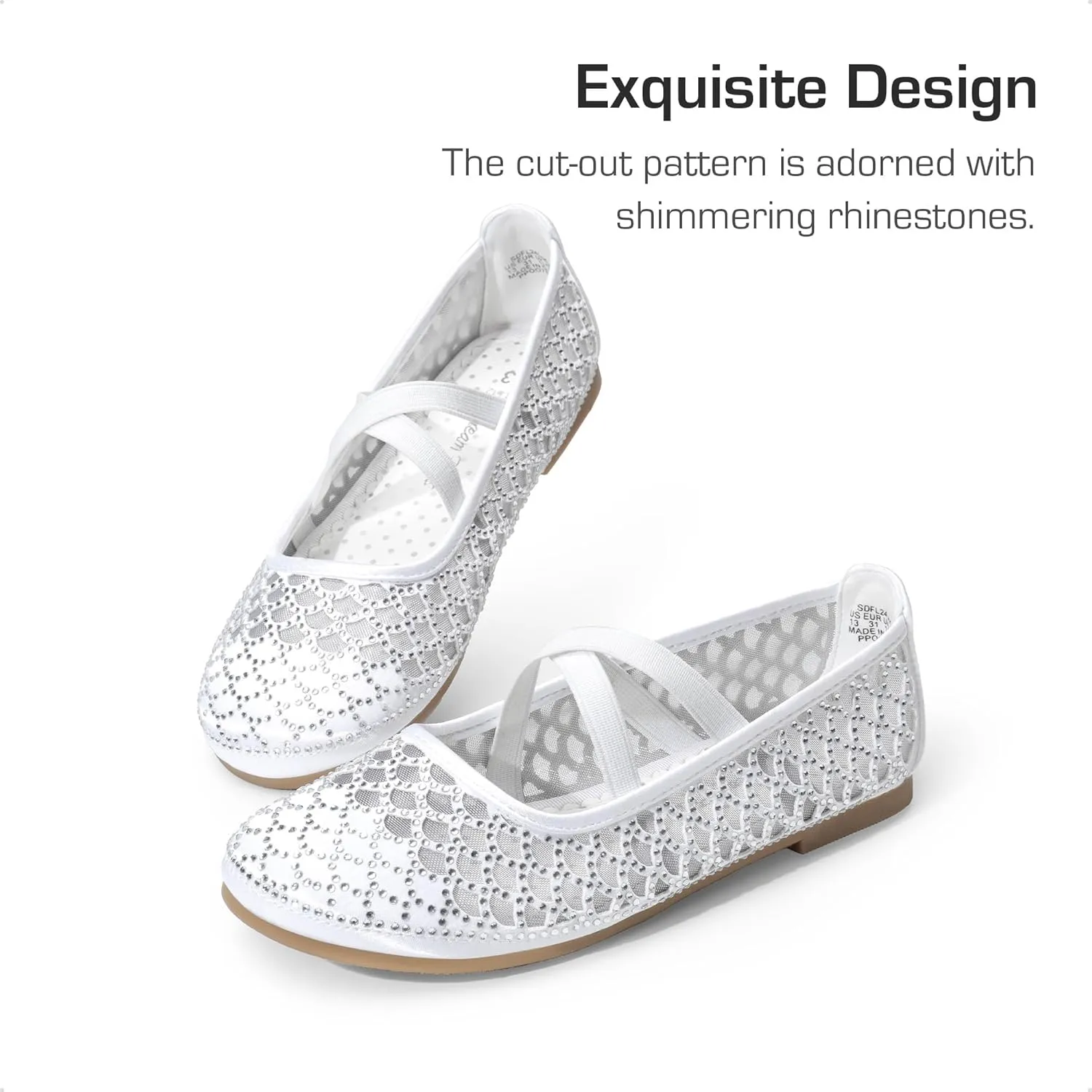 DREAM PAIRS Girls Ballerina Dress Shoes Mary Jane Flats
