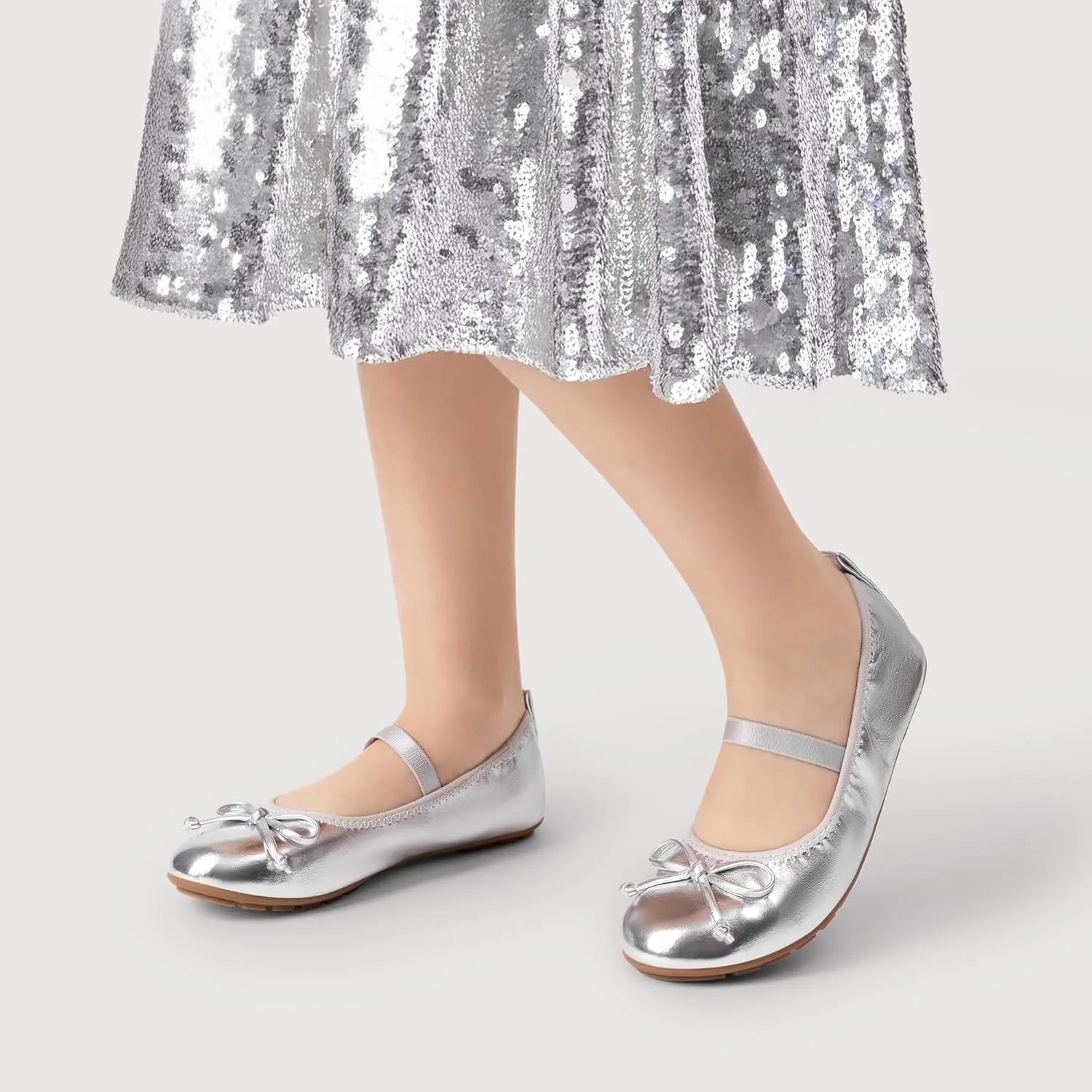 DREAM PAIRS Girls Ballet Flats Dress Shoes Mary Janes Ballerina Shoes