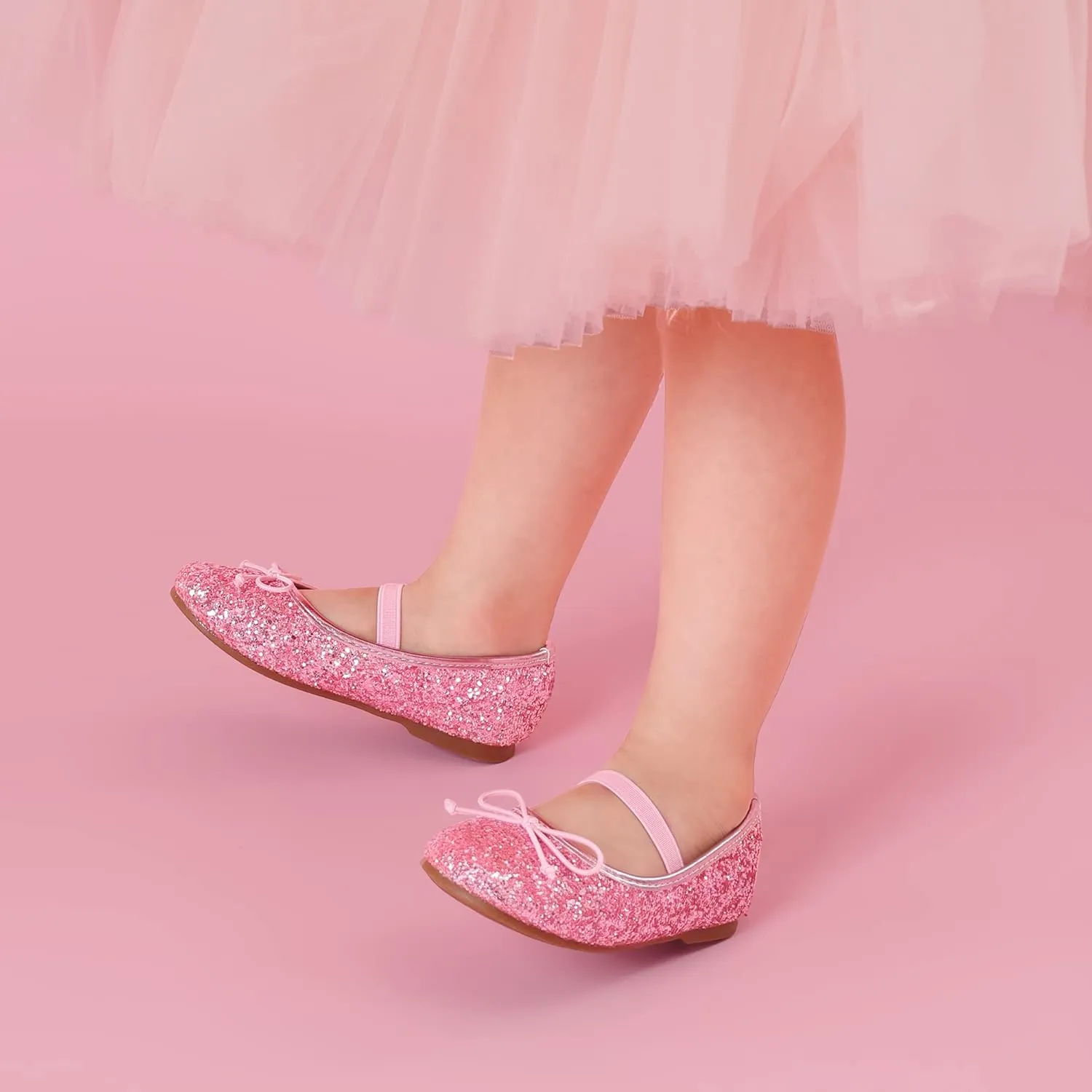 DREAM PAIRS Toddler Girls Dress Shoes Party Wedding Flower Girl Ballet Flats