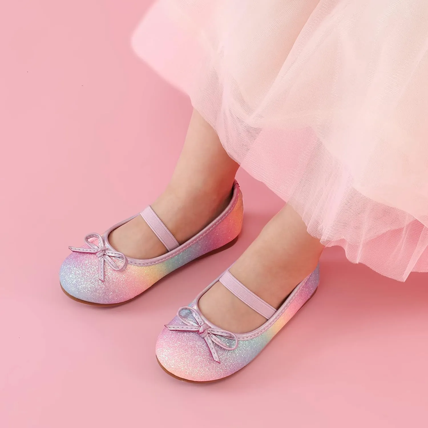 DREAM PAIRS Toddler Girls Dress Shoes Party Wedding Flower Girl Ballet Flats