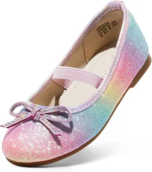 DREAM PAIRS Toddler Girls Dress Shoes Party Wedding Flower Girl Ballet Flats