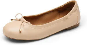 DREAM PAIRS Women's Ballet Flats, Foldable Round Toe Dress Shoes, Comfortable Slip On Work Flat Shoes with Bowknot