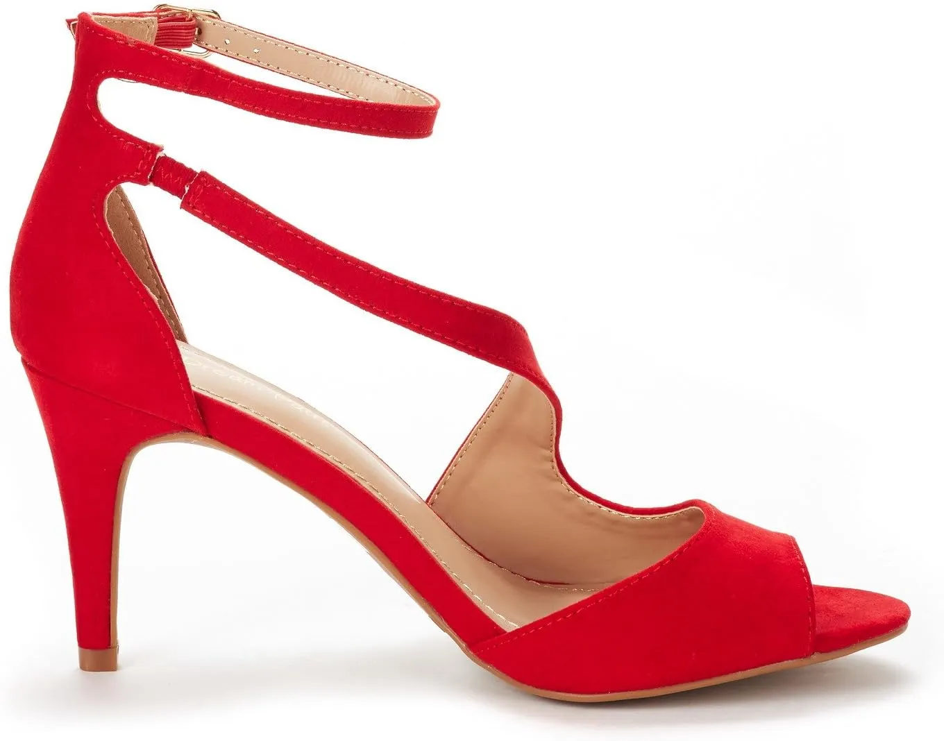 DREAM PAIRS Women's NILE Fashion Stilettos Open Toe Pump Heel Sandals