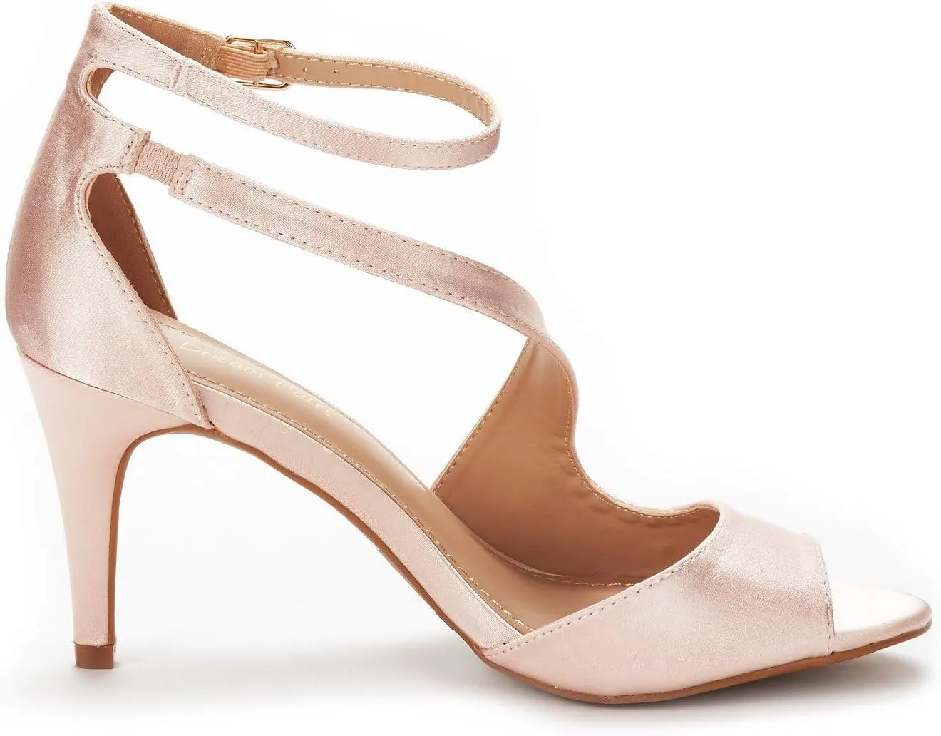 DREAM PAIRS Women's NILE Fashion Stilettos Open Toe Pump Heel Sandals
