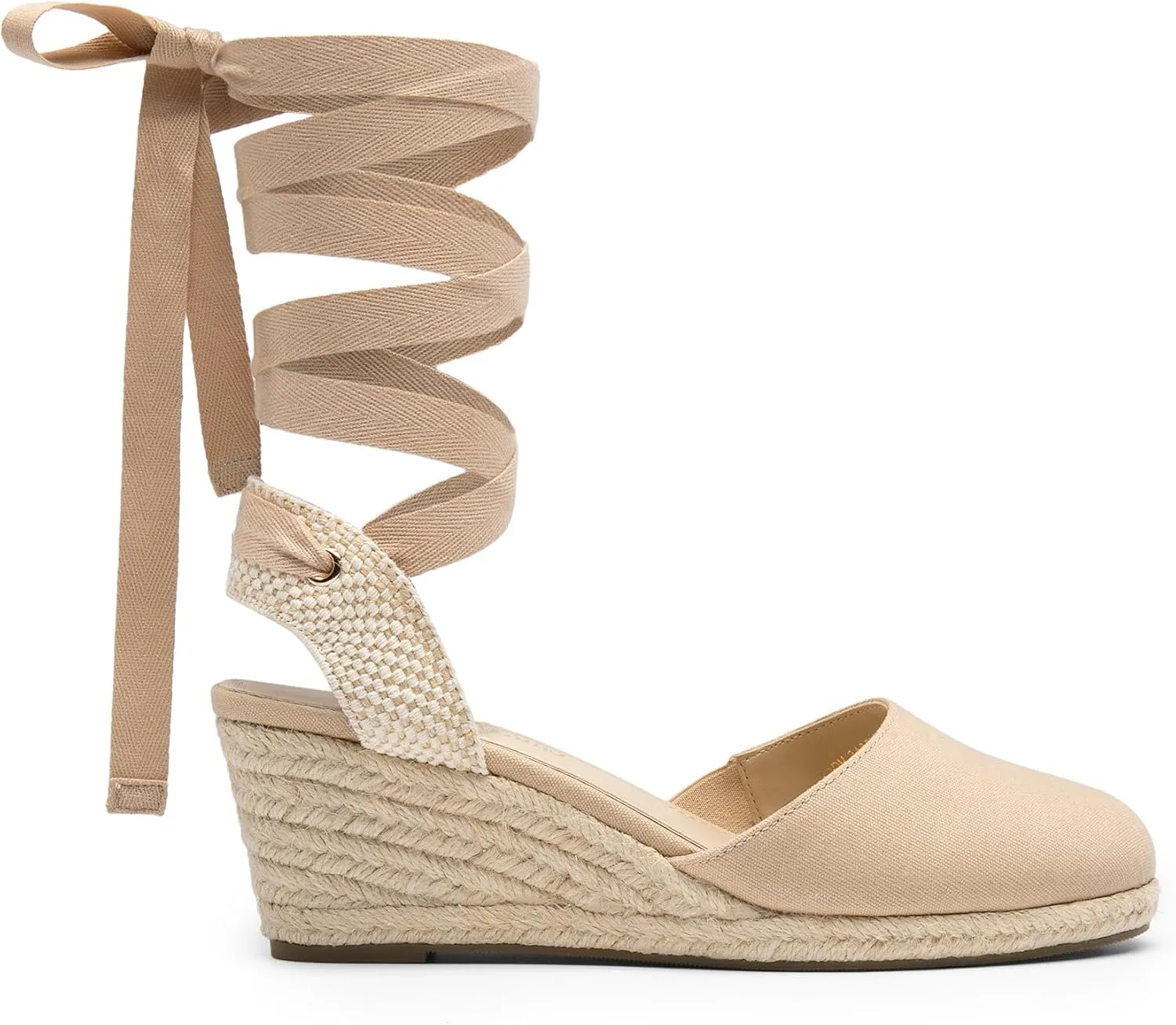 DREAM PAIRS Women's Wedge Sandals Platform Close Toe Espadrilles Strappy Lace Up Sandals Cute Fashion Comfortable Dressy Beach Vocation Summer Shoes