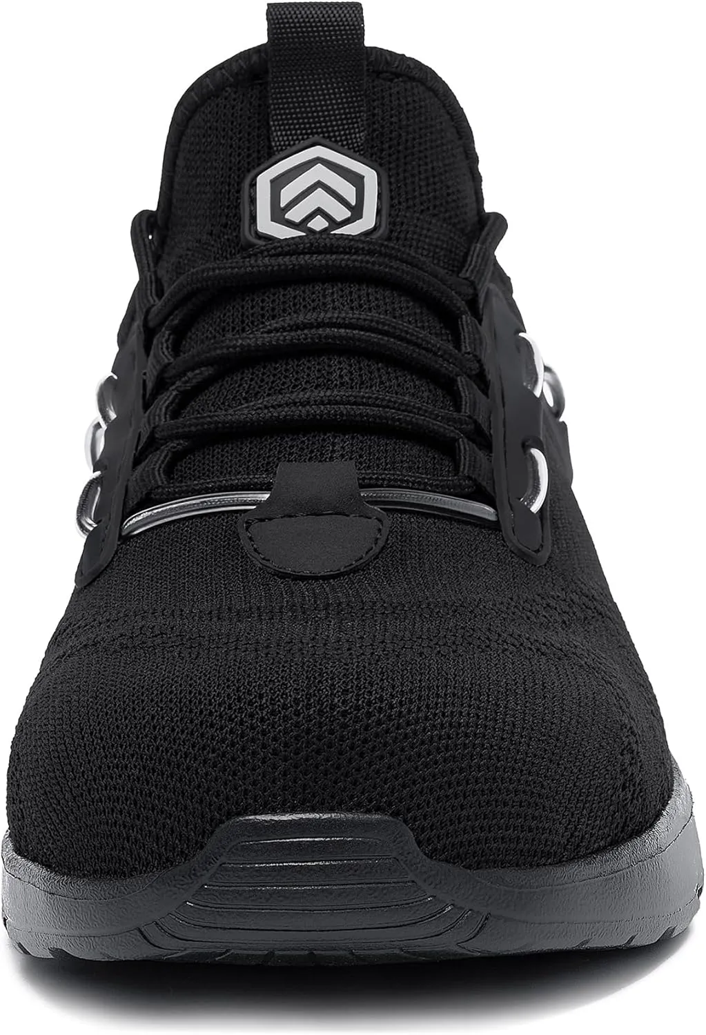 DYKHMILY Steel Toe Sneakers for Men Wide Air Cushion Work Shoes Puncture Proof Lightweight Safety Sneakers Slip Resistant Steel Toe Tennis Shoes