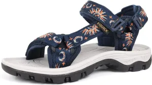 EQUICK Sport Sandals for Women, Open Toe Strap Sandal Anti-skidding Outdoor Water Sandals Comfortable Athletic Sandals for Beach