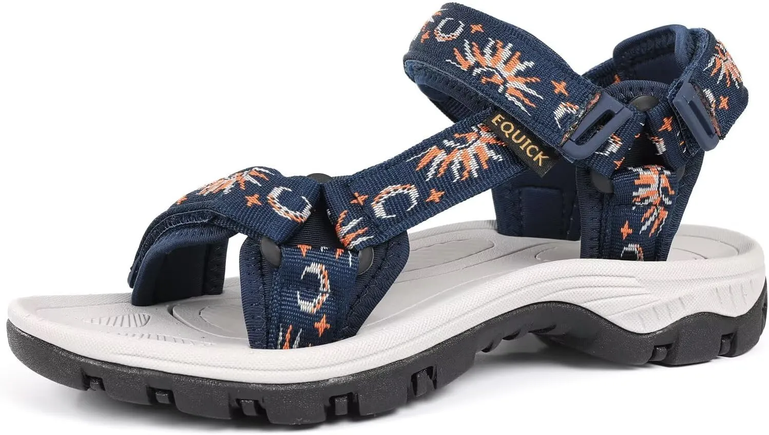 EQUICK Sport Sandals for Women, Open Toe Strap Sandal Anti-skidding Outdoor Water Sandals Comfortable Athletic Sandals for Beach