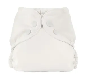 Esembly Cloth Diaper Outer, Swim and Waterproof Cloth Diaper Cover, Leak-Proof and Breathable Layer, Reusable with Snap Closure - Size 1 (7-17lbs), Parchment