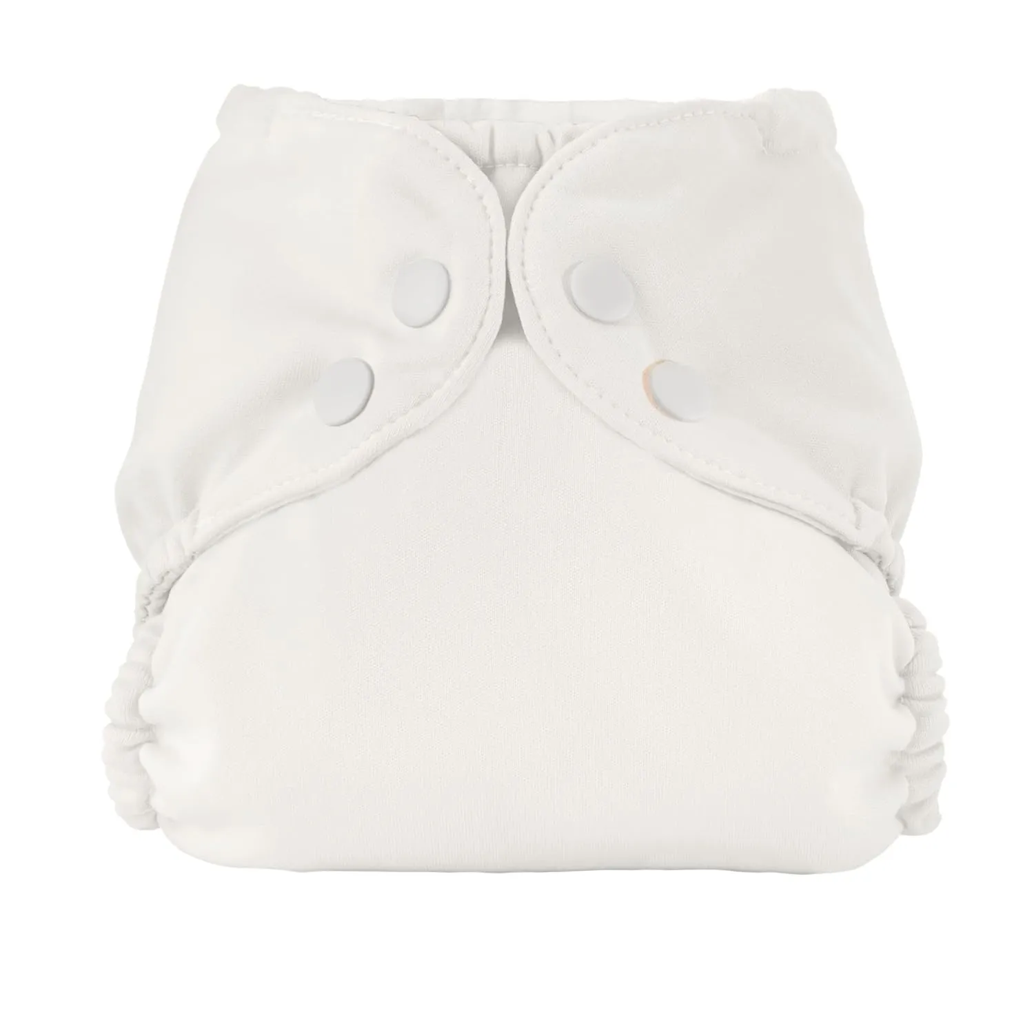 Esembly Cloth Diaper Outer, Swim and Waterproof Cloth Diaper Cover, Leak-Proof and Breathable Layer, Reusable with Snap Closure - Size 1 (7-17lbs), Parchment