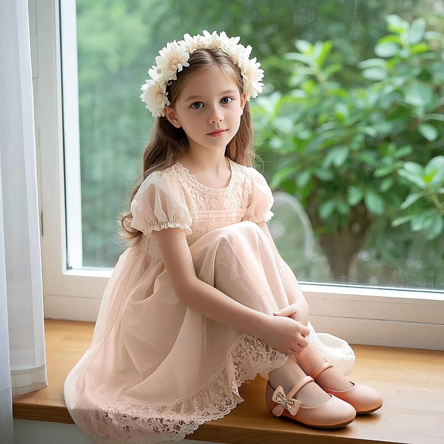 Felix & Flora Toddler Flower Girl Dress Shoes - Girl Ballet Flats Party School Shoes Wedding