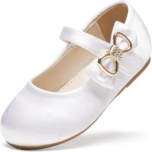 Felix & Flora Toddler Flower Girl Dress Shoes - Girl Ballet Flats Party School Shoes Wedding