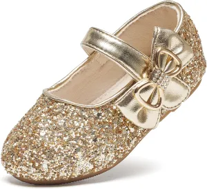 Felix & Flora Toddler Flower Girl Dress Shoes - Girl Ballet Flats Party School Shoes Wedding